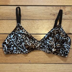 Colsie Animal Print Velvet Bralette
